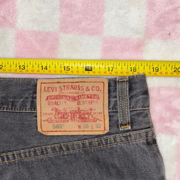 Vintage Levi’s 569 back gray denim jeans - Picture 4 of 12